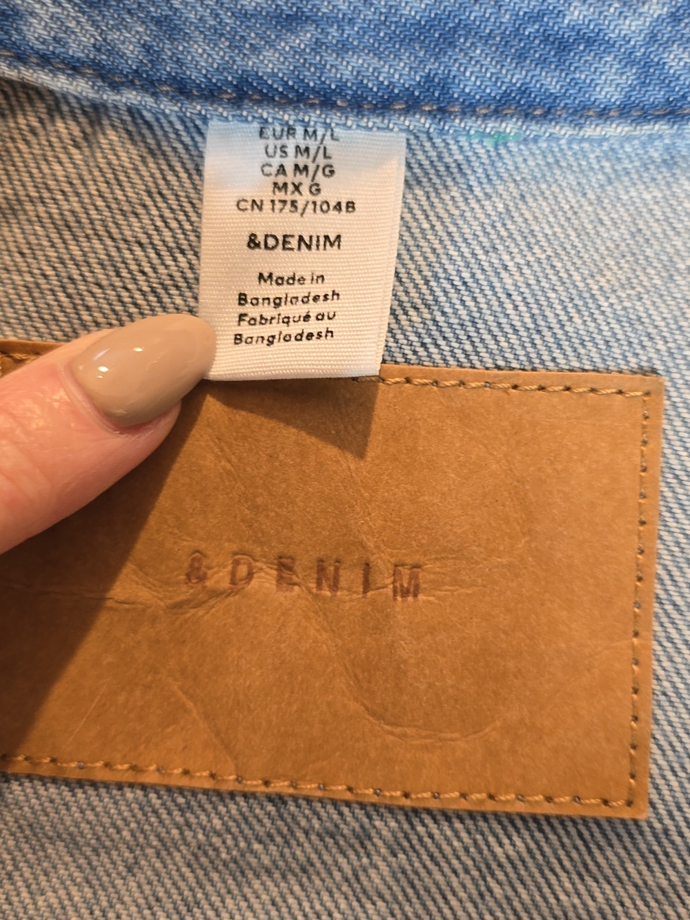 H&M Oversized Denim Shirt Dress Size Medium/Large NWOT - Picture 9 of 10